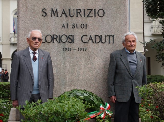 i partigiani francesco perino a sx e felice brunetto presidente anpi foto di franco brunetta-1067x800